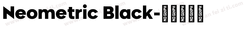 Neometric Black字体转换